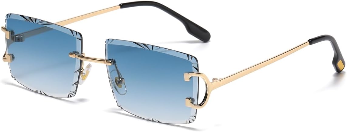 Солнцезащитные очки без оправы, прямоугольной формы, для женщин и мужчин, с защитой от УФ-излучения UV400, без оправы, с квадратными линзами, модные очки LIGOES, Gold With Blue
Солнцезащитные очки без оправы, прямоугольной формы, для женщин и мужчин, с защитой от УФ-излучения UV400, без оправы, с квадратными линзами, модные очки LIGOES, Gold With Blue