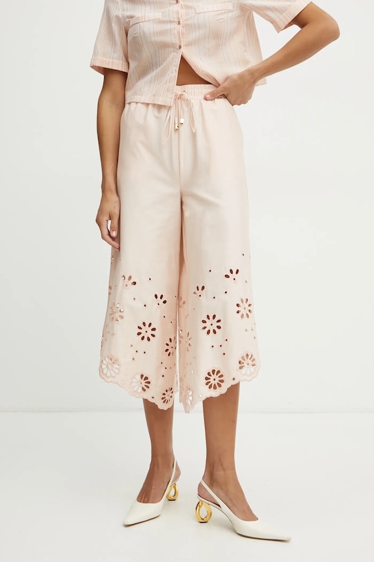 Хлопковые брюки Fracomina, бежевый 
Хлопковые брюки Fracomina, бежевый