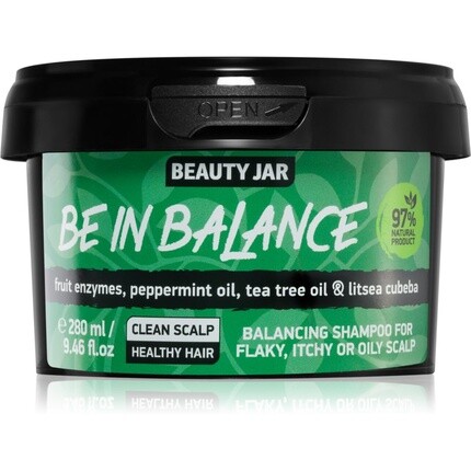 Beauty Jar Шампунь Be In Balance 280 мл - Успокаивающий шампунь для сухой и зудящей кожи головы
Beauty Jar Шампунь Be In Balance 280 мл - Успокаивающий шампунь для сухой и зудящей кожи головы