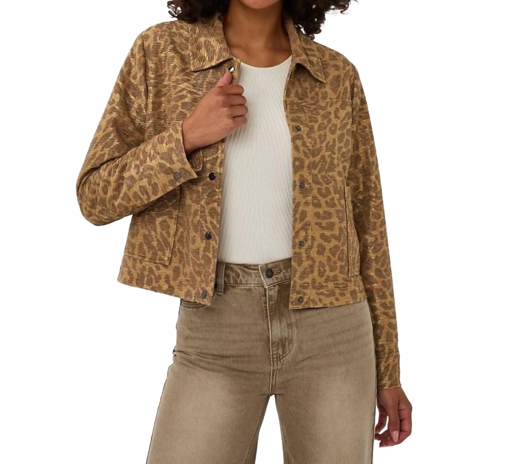 Куртка с леопардовым принтом золотисто-оливкового цвета Esqualo, Golden Olive
Куртка с леопардовым принтом золотисто-оливкового цвета Esqualo, Golden Olive