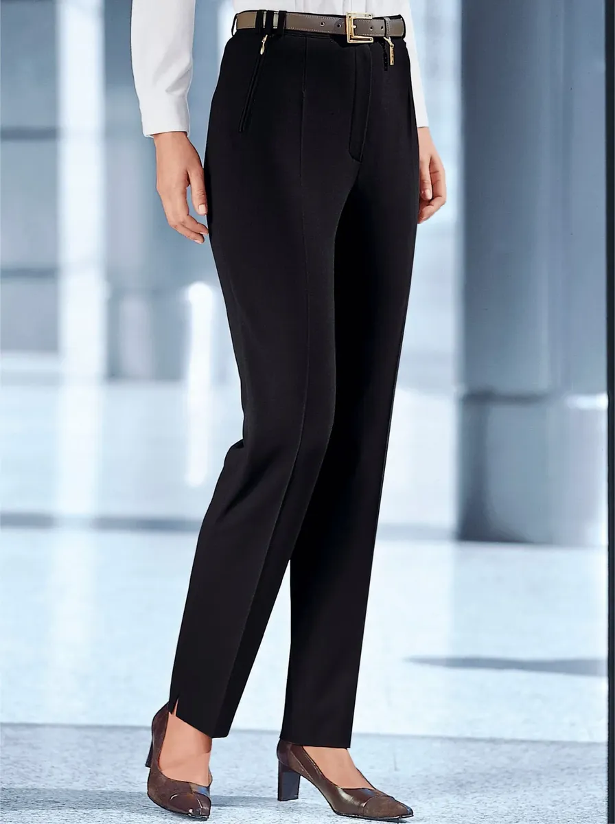 Брюки Classic Basics со складками, черный 
Брюки Classic Basics со складками, черный