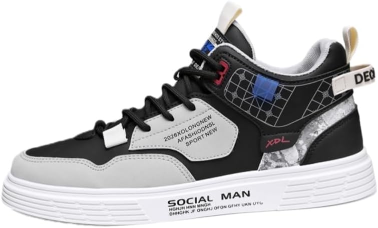 Модные мужские высокие кеды на плоской подошве - подходят для любого сезона, для использования на улице, для поездок, путешествий и увеличения роста Fusecottc, черный
Модные мужские высокие кеды на плоской подошве - подходят для любого сезона, для использования на улице, для поездок, путешествий и увеличения роста Fusecottc, черный