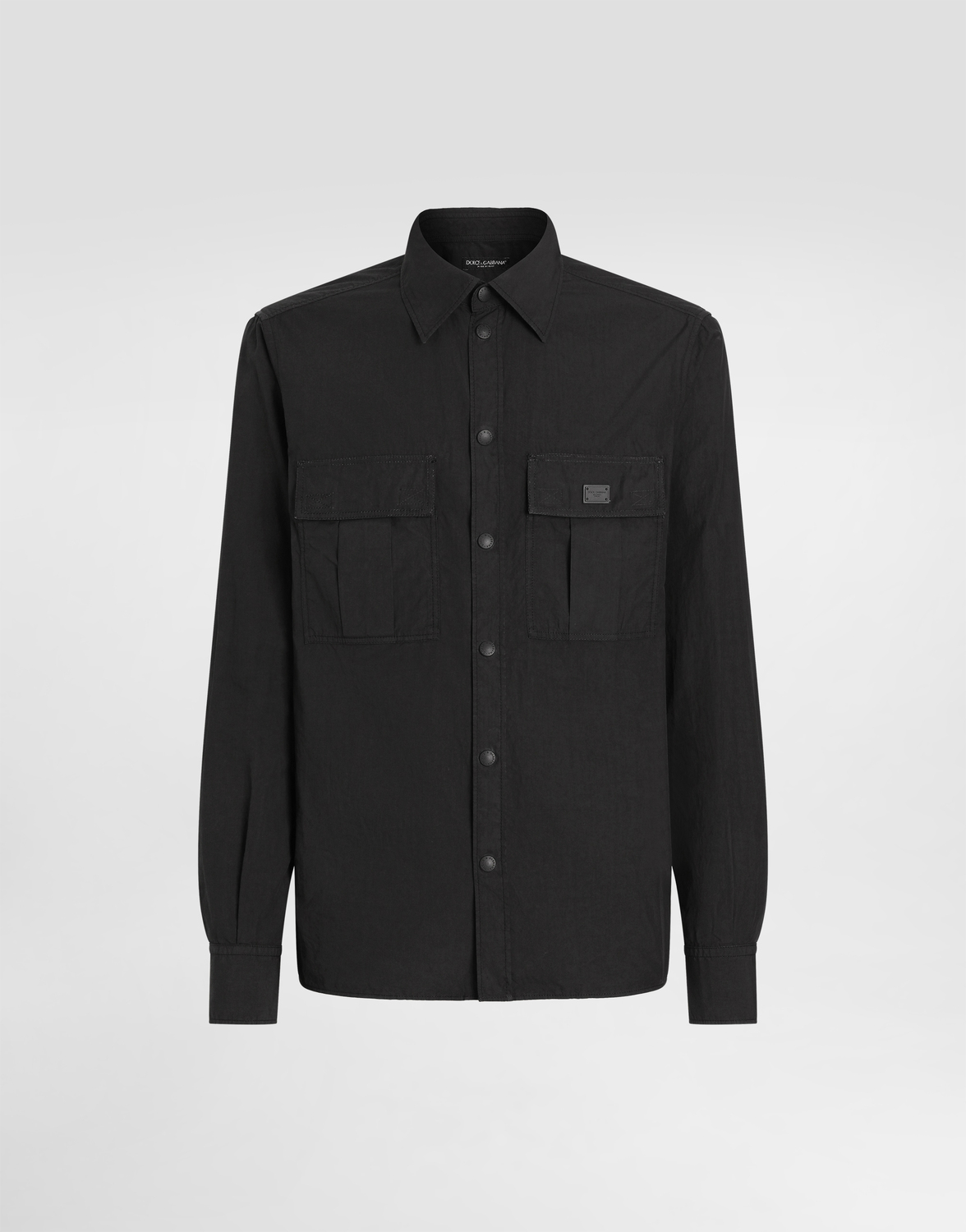 Хлопковая рубашка с биркой Dolce & Gabbana, черный
Хлопковая рубашка с биркой Dolce & Gabbana, черный