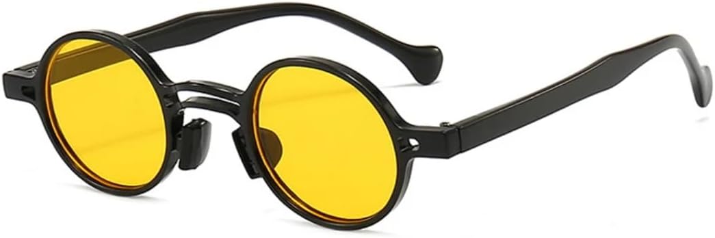 Винтажные маленькие круглые солнцезащитные очки для женщин, модные, с двойной перемычкой, прозрачные линзы цвета морской волны, мужские, трендовые, в стиле панк, синие VRTRFFTR, Black Yellow
Винтажные маленькие круглые солнцезащитные очки для женщин, модные, с двойной перемычкой, прозрачные линзы цвета морской волны, мужские, трендовые, в стиле панк, синие VRTRFFTR, Black Yellow