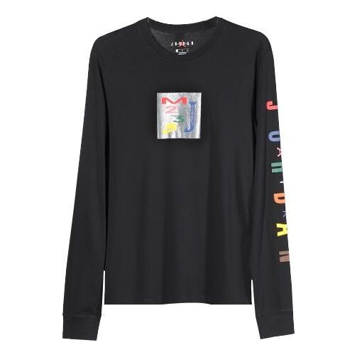 Футболка men's 23 color label pattern long sleeves black t-shirt Air Jordan, черный
Футболка men's 23 color label pattern long sleeves black t-shirt Air Jordan, черный
