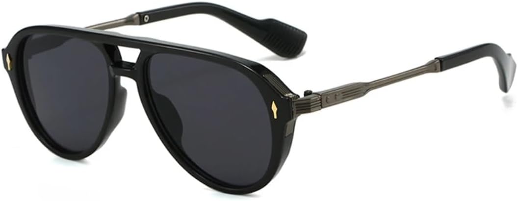 Ретро-солнцезащитные очки с двойной перемычкой для женщин, роскошные солнцезащитные очки с заклепками для мужчин, солнцезащитные очки UV400, модные солнцезащитные очки для активного отдыха и спорта SZVVBKK, Black Gun Grey
Ретро-солнцезащитные очки с двойной перемычкой для женщин, роскошные солнцезащитные очки с заклепками для мужчин, солнцезащитные очки UV400, модные солнцезащитные очки для активного отдыха и спорта SZVVBKK, Black Gun Grey