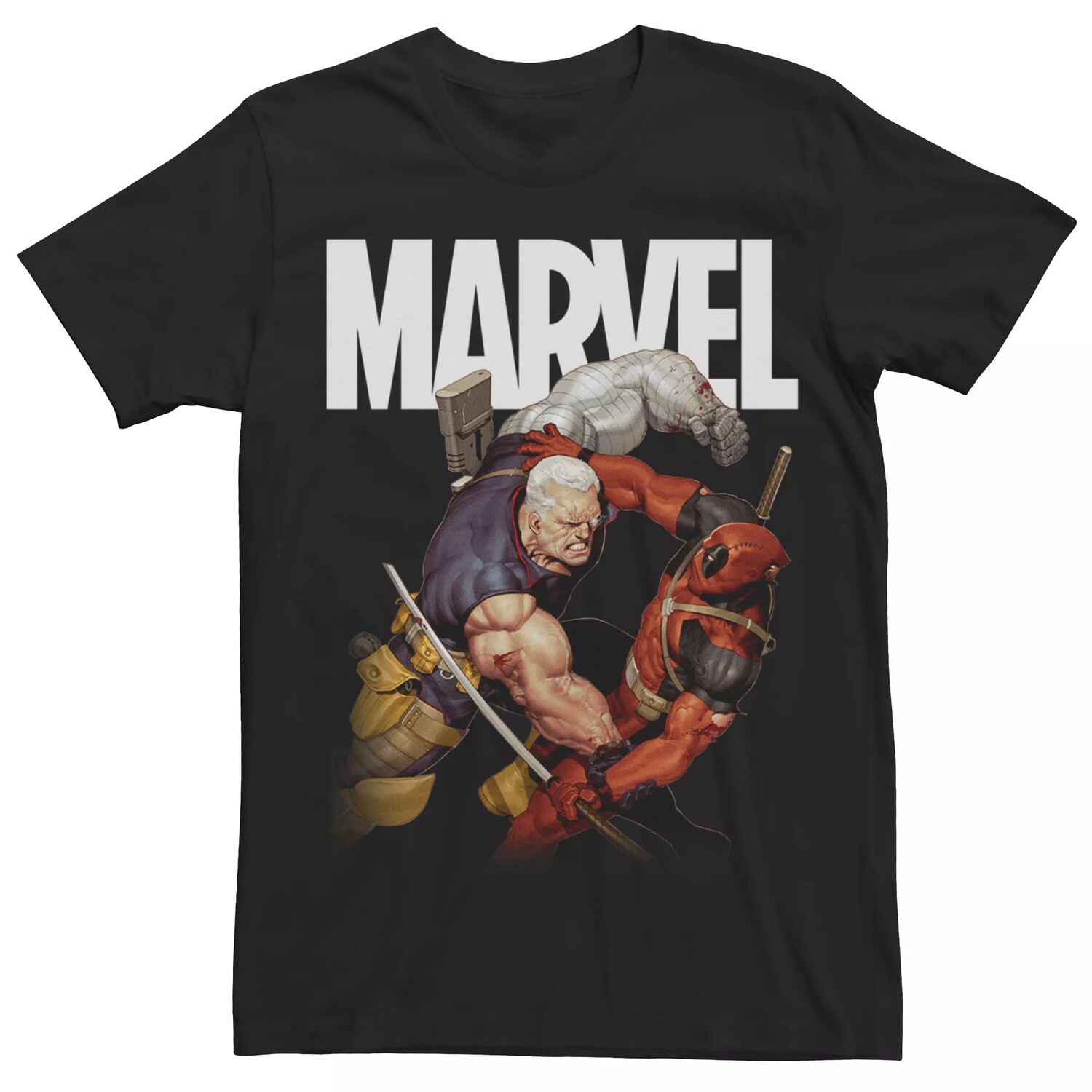 Мужская футболка с рисунком Marvel Cable & Deadpool Fight Licensed Character
Мужская футболка с рисунком Marvel Cable & Deadpool Fight Licensed Character