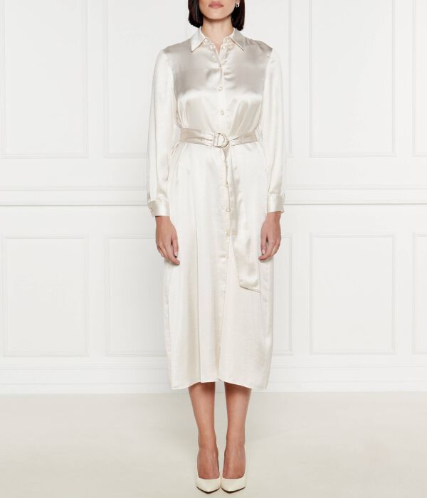 Платье-рубашка Liu Jo атласное с поясом, экрю
Платье-рубашка Liu Jo атласное с поясом, экрю