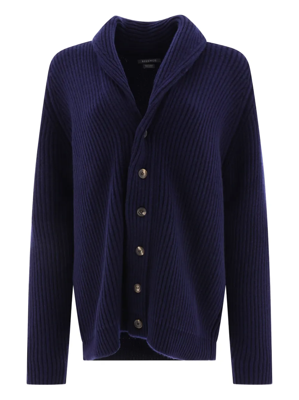 Кардиган с шалевым воротником в рубчик Begg x Co, синий
Кардиган с шалевым воротником в рубчик Begg x Co, синий
