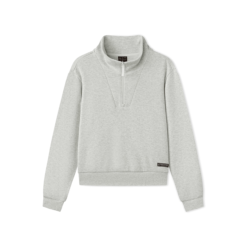 Skechers Женская толстовка светло-серого меланжа/0248 с воротником-стойкой, средней длины
Skechers Женская толстовка светло-серого меланжа/0248 с воротником-стойкой, средней длины