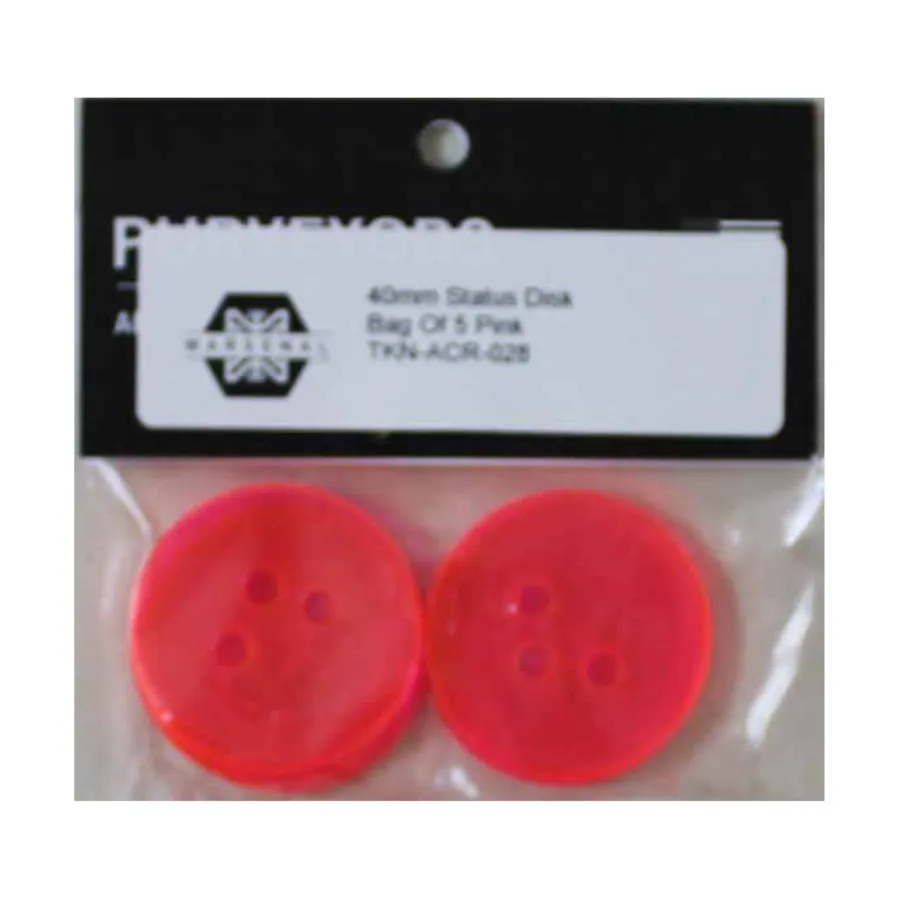 Статусные диски, 40 мм – розовые, Infinity Markers & Tokens (Warsenal)
Статусные диски, 40 мм – розовые, Infinity Markers & Tokens (Warsenal)