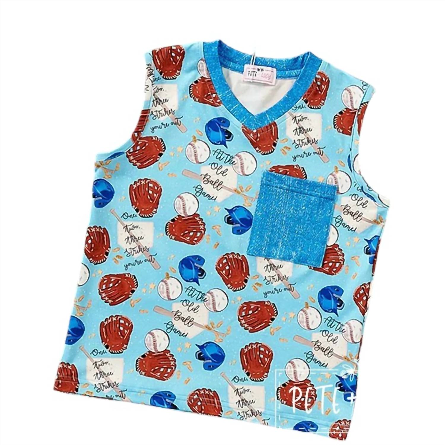 Футболка для мальчиков Old Ball Game синего цвета Pete + Lucy
Футболка для мальчиков Old Ball Game синего цвета Pete + Lucy