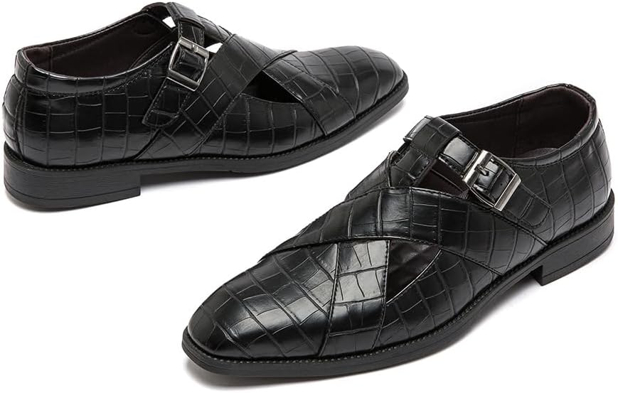 Мужские летние деловые повседневные сандалии, дышащие офисные оксфорды из синтетической кожи для работы, улицы и коктейльной вечеринки, формальная обувь Spedify, черный
Мужские летние деловые повседневные сандалии, дышащие офисные оксфорды из синтетической кожи для работы, улицы и коктейльной вечеринки, формальная обувь Spedify, черный