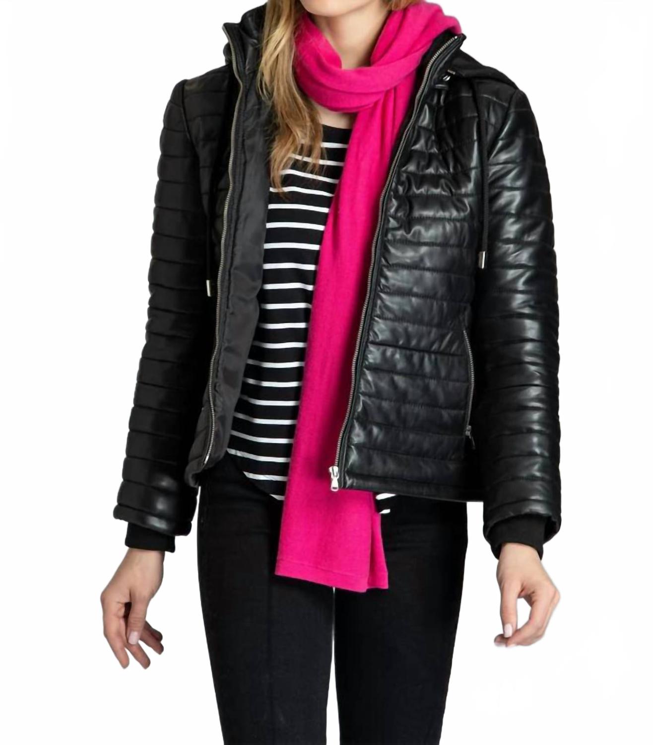 Черная кожаная куртка Puffer 11 Uptown
Черная кожаная куртка Puffer 11 Uptown