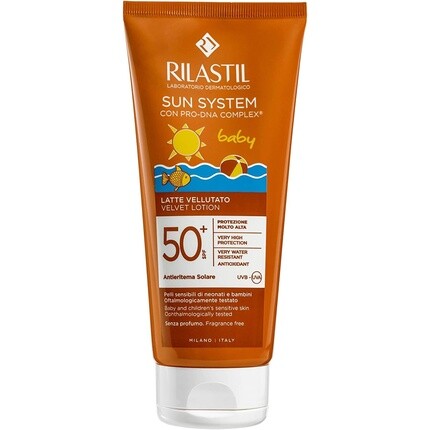 Sun System Spf 50+ Детское бархатное молочко 200мл, Rilastil
Sun System Spf 50+ Детское бархатное молочко 200мл, Rilastil