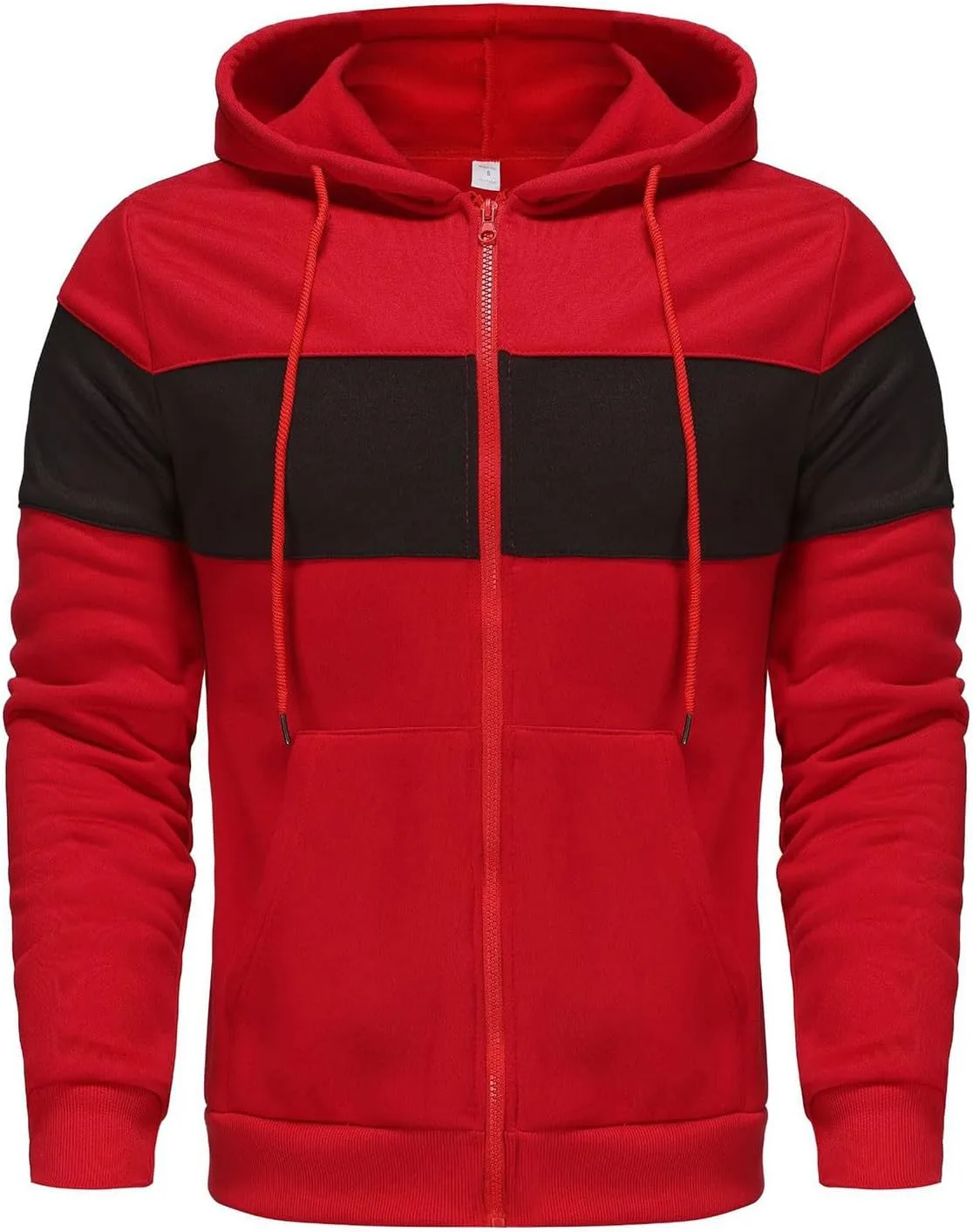 Мужская худи с капюшоном на молнии, цветной блок QUNPIU
Мужская худи с капюшоном на молнии, цветной блок QUNPIU