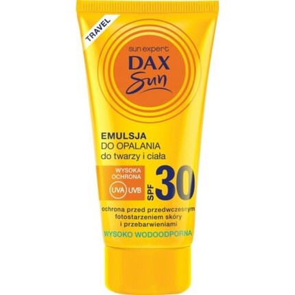 Солнцезащитный лосьон для лица и тела Sun Spf 30, 50 мл — дорожный размер, Dax
Солнцезащитный лосьон для лица и тела Sun Spf 30, 50 мл — дорожный размер, Dax