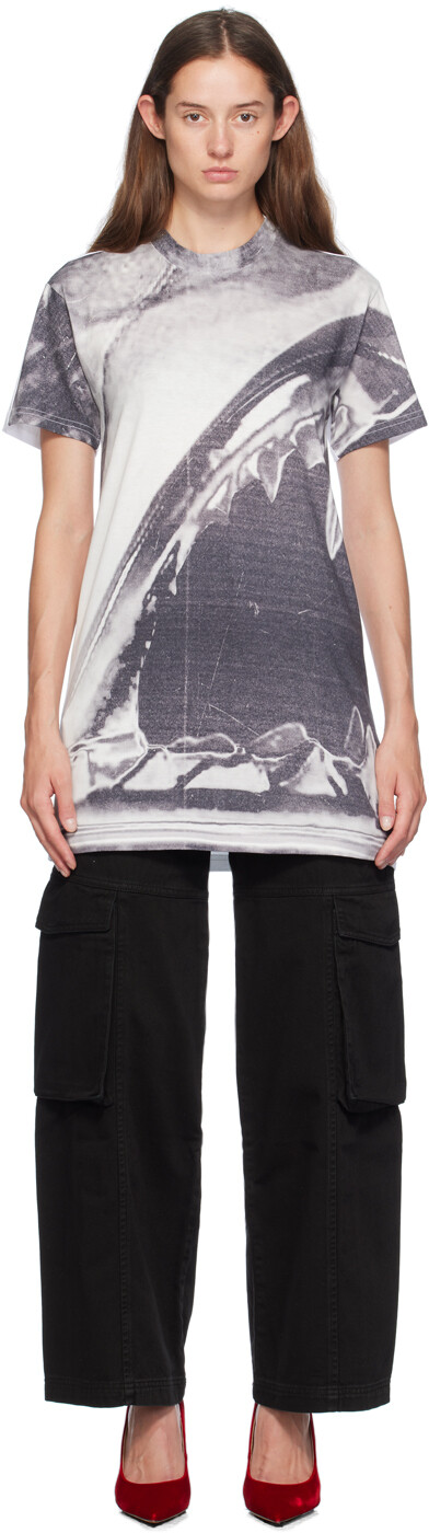 Серо-белая футболка Morso, мини-платье GCDS
Серо-белая футболка Morso, мини-платье GCDS