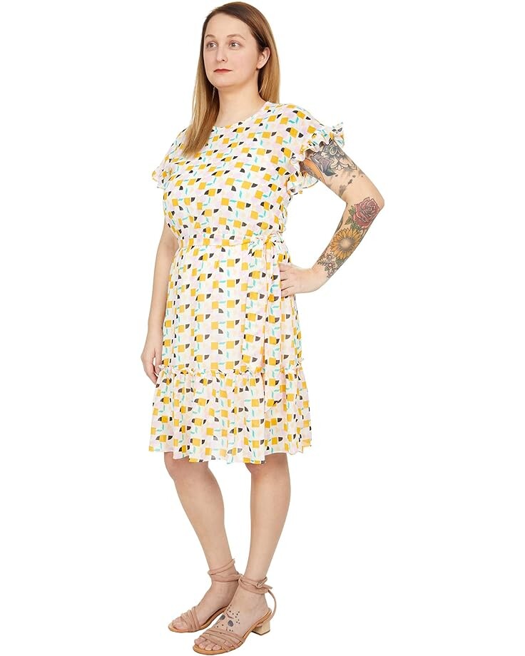Платье London Times Geo Candy Printed Georgette Short Sleeve Fit-and-Flare, цвет Ivory/Gold
Платье London Times Geo Candy Printed Georgette Short Sleeve Fit-and-Flare, цвет Ivory/Gold