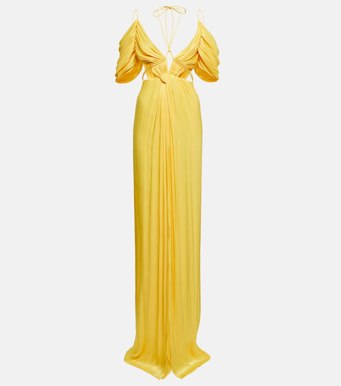 Платье Thalia со сборками и открытыми плечами Costarellos, Canary Yellow
Платье Thalia со сборками и открытыми плечами Costarellos, Canary Yellow