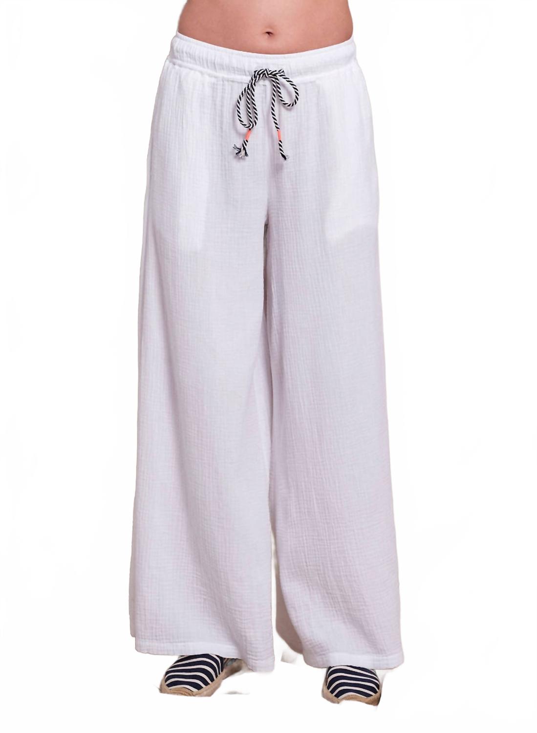 Широкие сетчатые брюки оптического белого цвета Sundry
Широкие сетчатые брюки оптического белого цвета Sundry