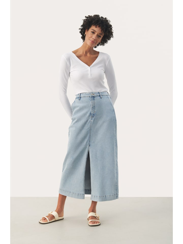 Юбка до колена PART TWO, светло-синий деним
Юбка до колена PART TWO, светло-синий деним