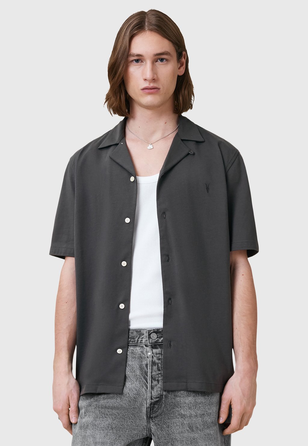 Рубашка HUDSON AllSaints, серый 
Рубашка HUDSON AllSaints, серый