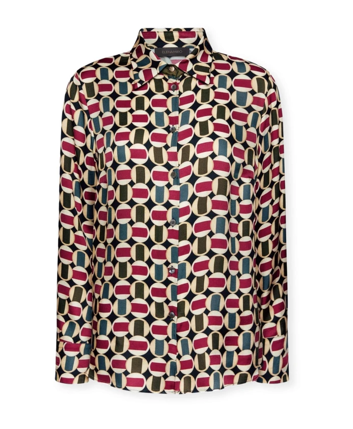 Рубашка из вискозы с принтом Elena Mirã², мультиколор
Рубашка из вискозы с принтом Elena Mirã², мультиколор