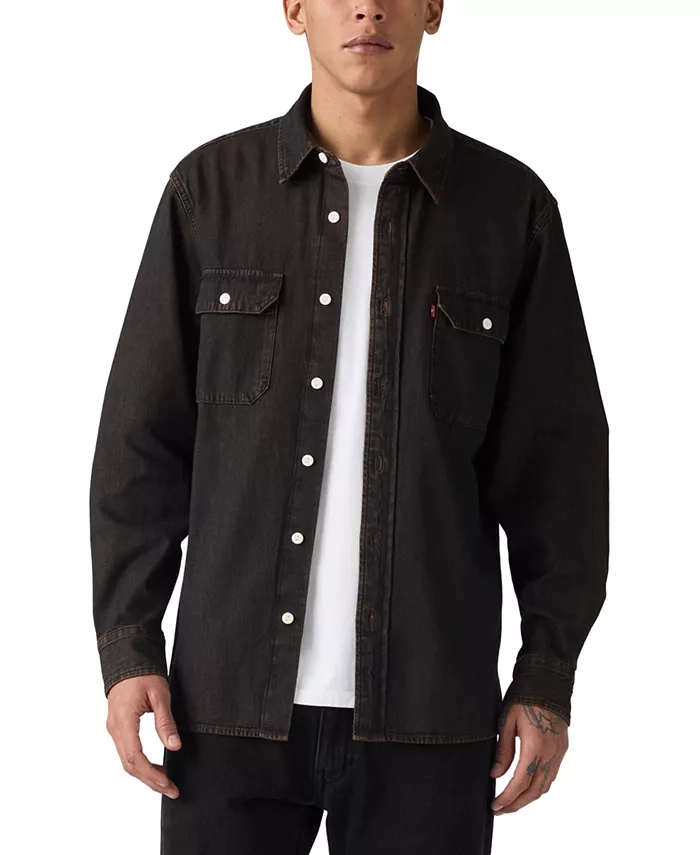 Мужская рубашка свободного кроя с длинным рукавом и пуговицами спереди Levi's, коричневый
Мужская рубашка свободного кроя с длинным рукавом и пуговицами спереди Levi's, коричневый