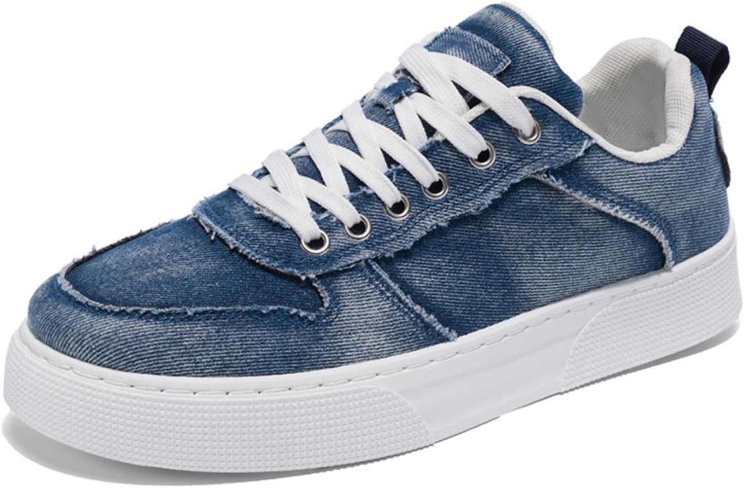 Мужские джинсовые низкие кеды в винтажном стиле, повседневные туфли на шнуровке с белыми шнурками, с противоскользящей резиновой подошвой, дышащие, для ежедневной носки Kelibasi
Мужские джинсовые низкие кеды в винтажном стиле, повседневные туфли на шнуровке с белыми шнурками, с противоскользящей резиновой подошвой, дышащие, для ежедневной носки Kelibasi