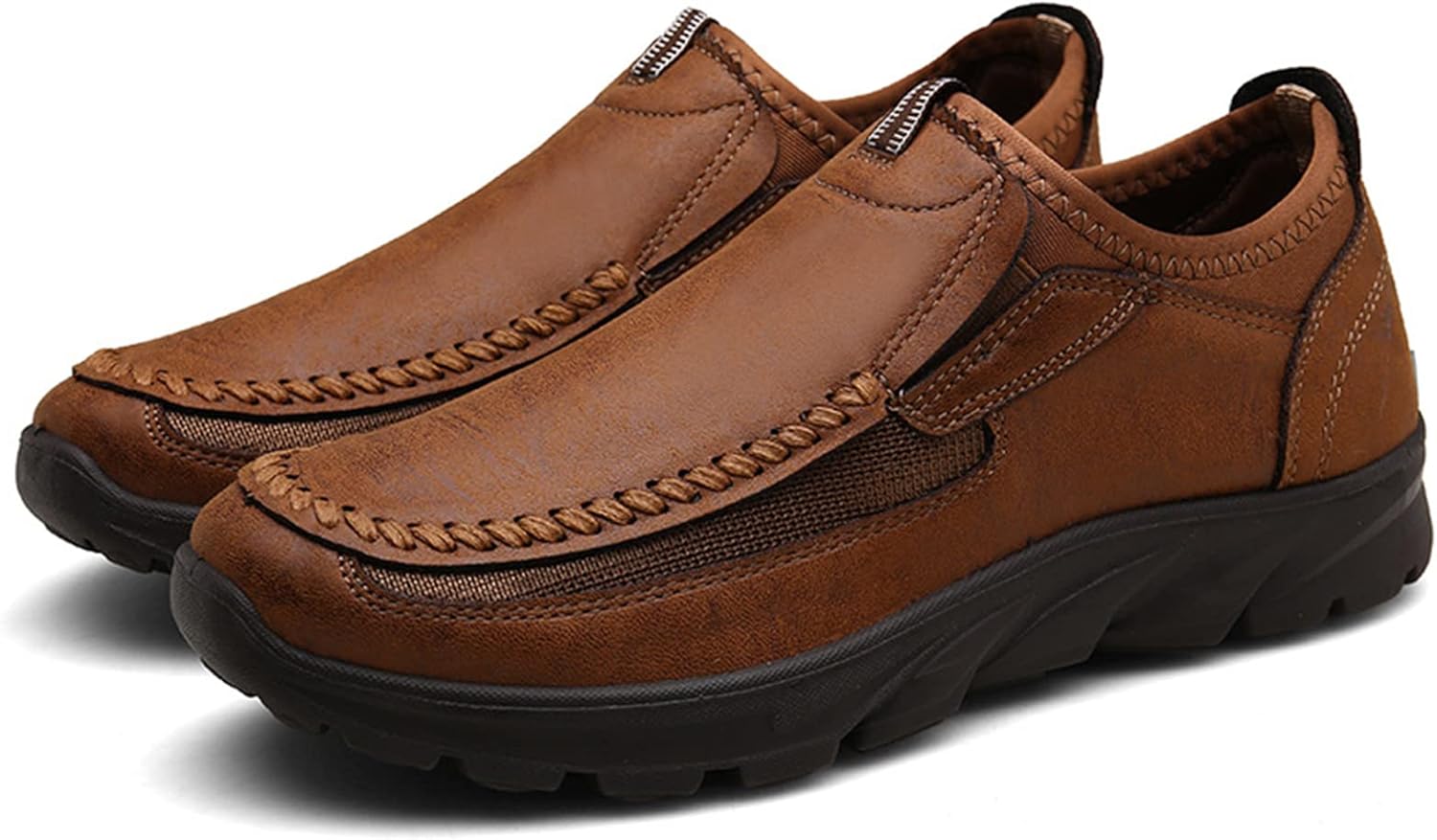 Мужские кожаные дышащие с мягкой подошвой лоферы-мокасины, удобные повседневные, нескользящие, легкие, с хорошей поддержкой свода стопы, обувь и работы Purchawee, коричневый
Мужские кожаные дышащие с мягкой подошвой лоферы-мокасины, удобные повседневные, нескользящие, легкие, с хорошей поддержкой свода стопы, обувь и работы Purchawee, коричневый