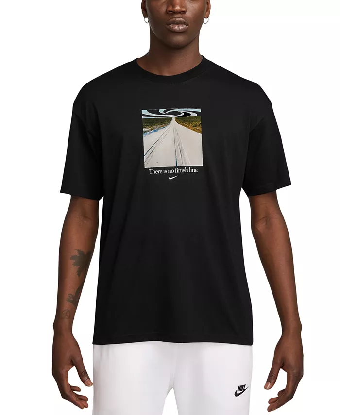 Мужская спортивная футболка Max90 свободного кроя с принтом Nike, черный
Мужская спортивная футболка Max90 свободного кроя с принтом Nike, черный