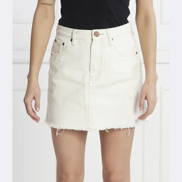 Джинсовая юбка One Teaspoon, белый 
Джинсовая юбка One Teaspoon, белый