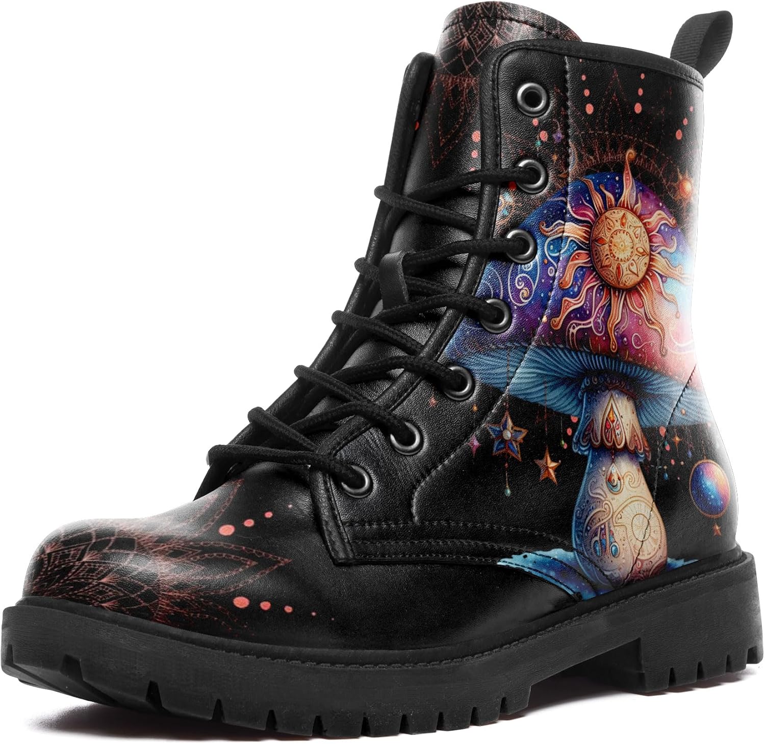 Ботинки средней высоты Artistic Mushroom, мужские и женские, с цветочным принтом, на шнуровке, для походов, повседневной носки и прогулок Awsole, черный/синий/оранжевый/фиолетовый
Ботинки средней высоты Artistic Mushroom, мужские и женские, с цветочным принтом, на шнуровке, для походов, повседневной носки и прогулок Awsole, черный/синий/оранжевый/фиолетовый