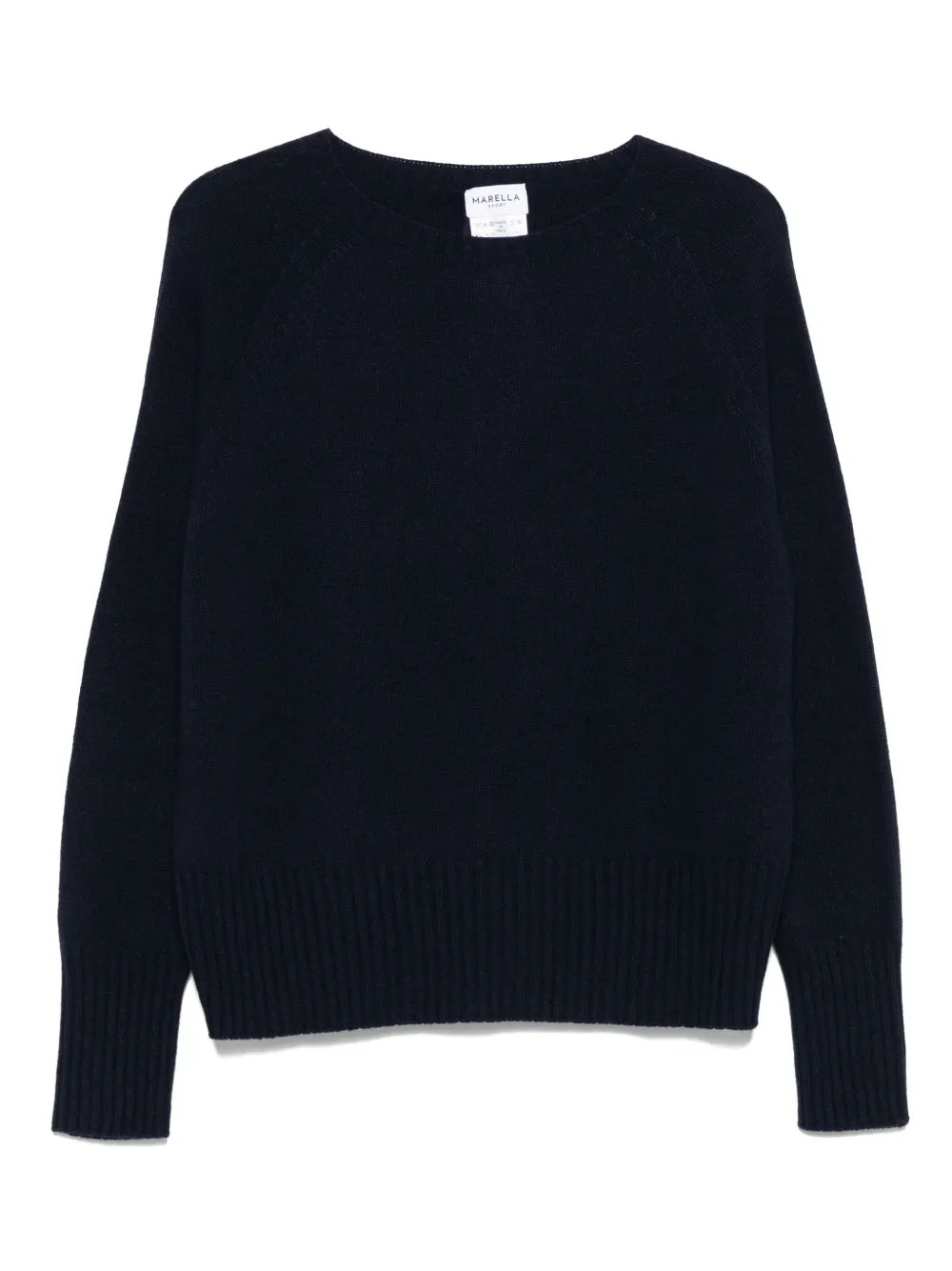 Шерстяной свитер с рукавами реглан Marella, синий
Шерстяной свитер с рукавами реглан Marella, синий