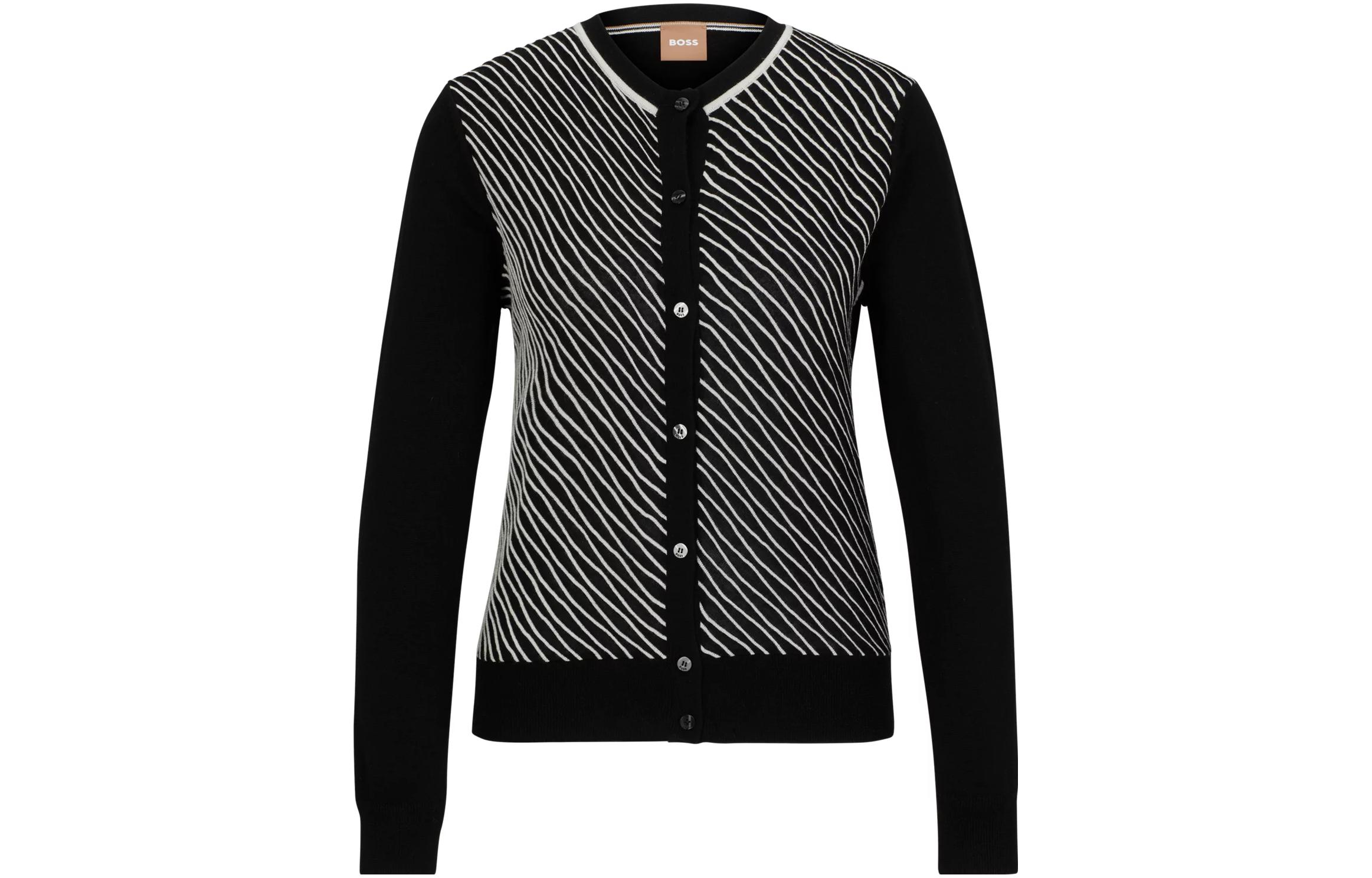 HUGO BOSS Вязаный свитер FW23 Women's Black
HUGO BOSS Вязаный свитер FW23 Women's Black