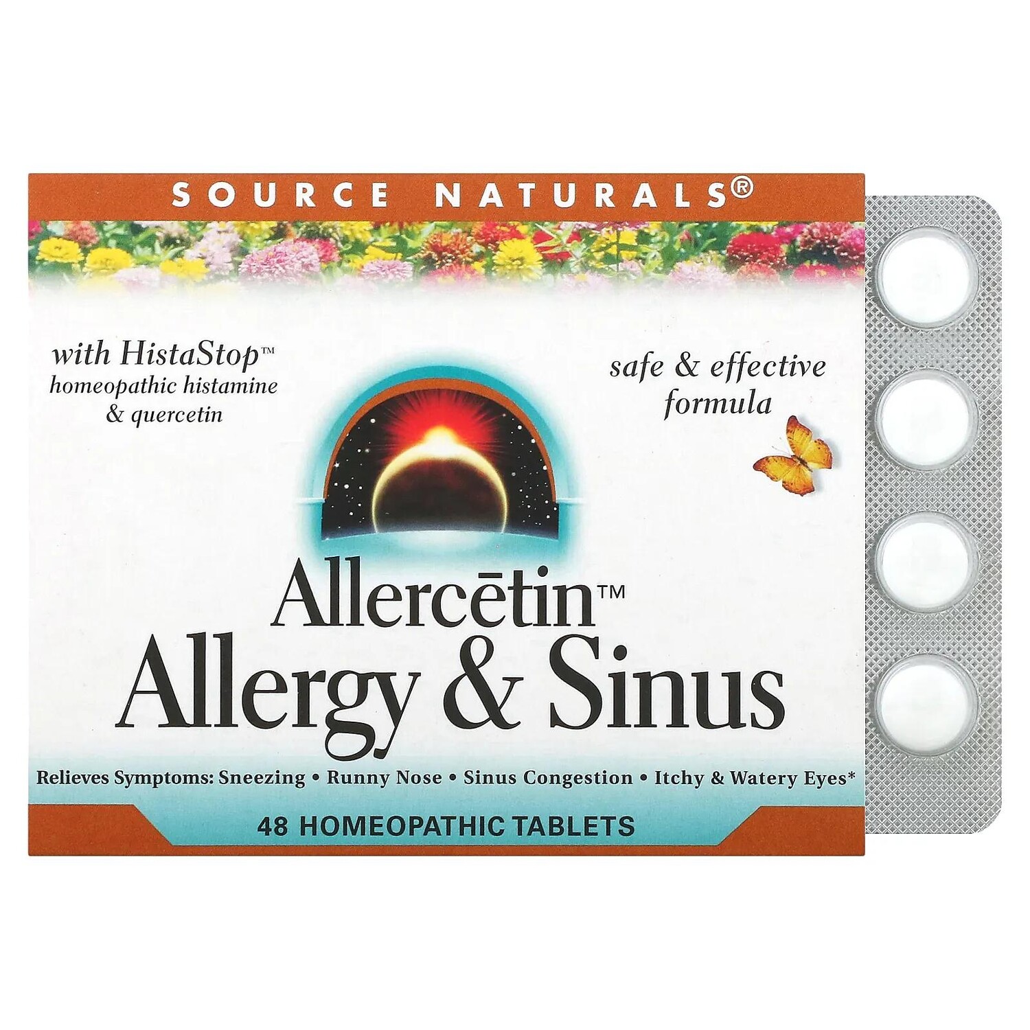 Source Naturals Allercetin Средство от аллергии и заложенности носа 48 гомеопатических таблеток
Source Naturals Allercetin Средство от аллергии и заложенности носа 48 гомеопатических таблеток