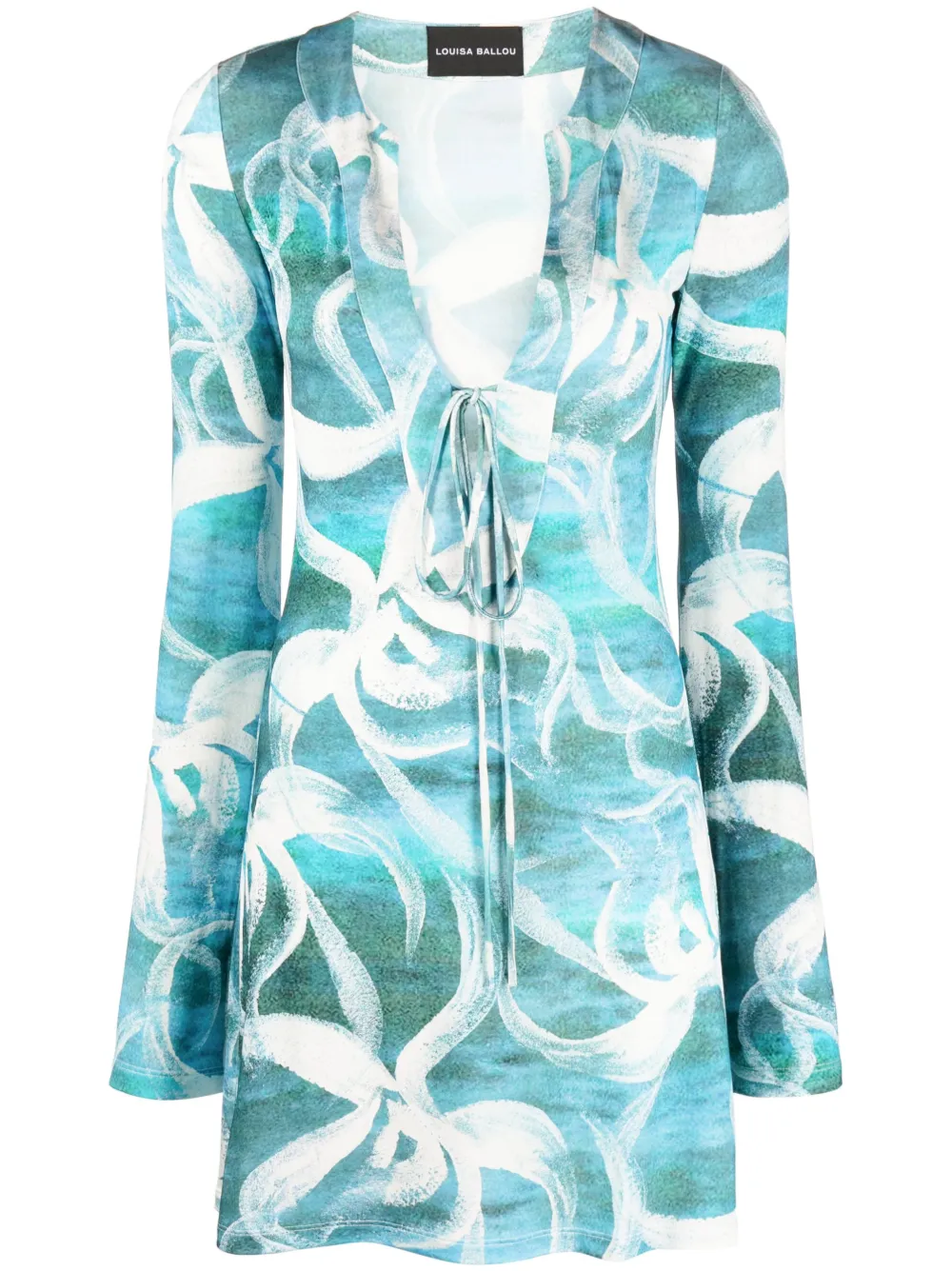 Платье мини с длинными рукавами и цветочным принтом Louisa Ballou, синий
Платье мини с длинными рукавами и цветочным принтом Louisa Ballou, синий