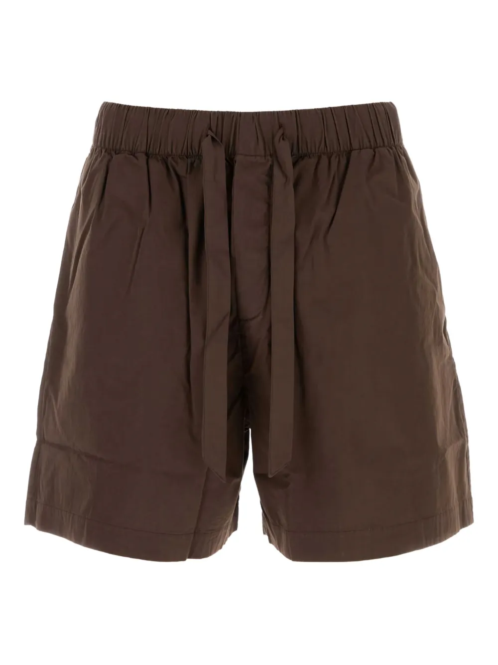 Шорты из поплин-хлопка на завязках TEKLA, коричневый
Шорты из поплин-хлопка на завязках TEKLA, коричневый