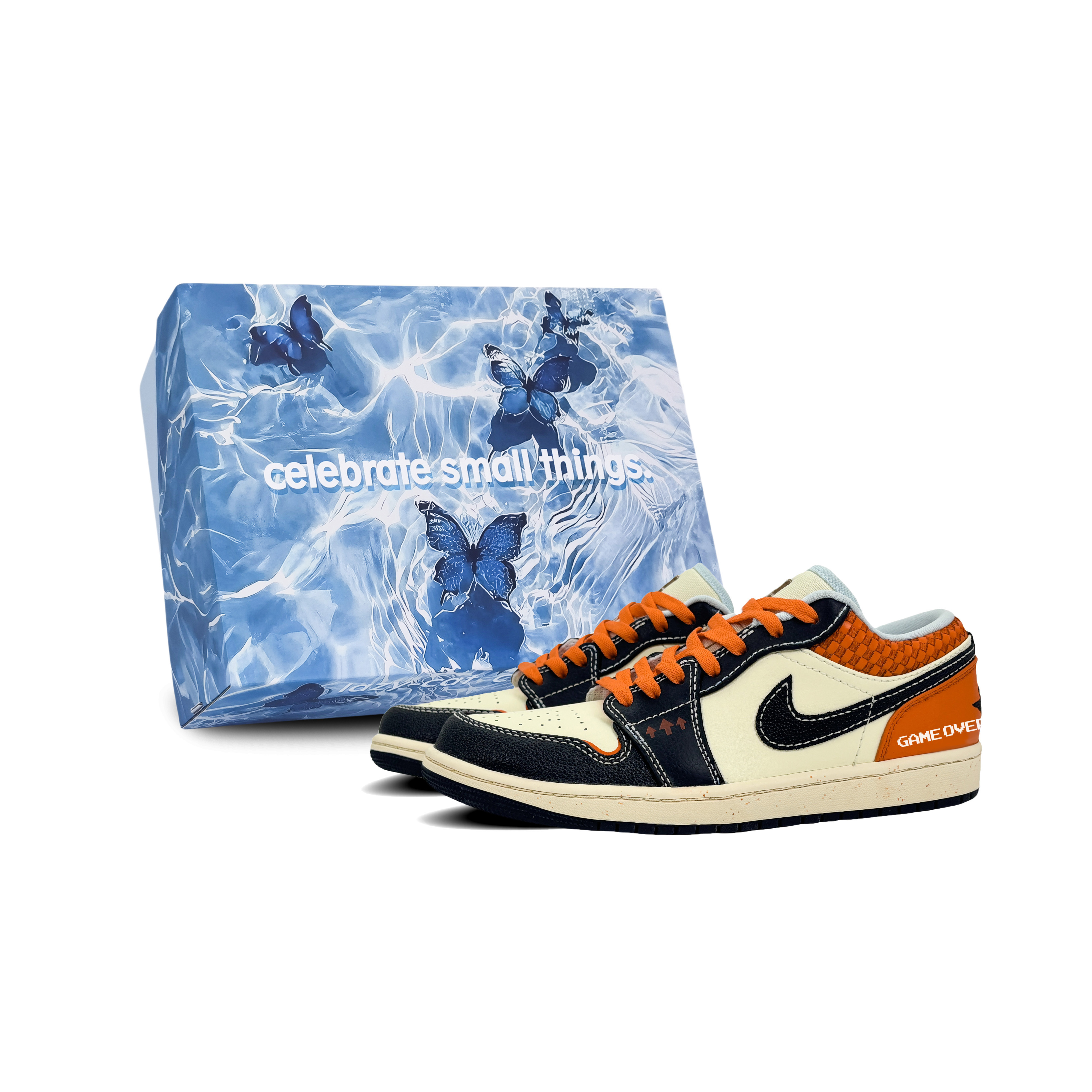 Jordan Баскетбольные кроссовки Air 1, износостойкие, низкие, винтажные, мужские, черно-оранжевые
Jordan Баскетбольные кроссовки Air 1, износостойкие, низкие, винтажные, мужские, черно-оранжевые