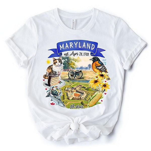 Футболка с тематикой и достопримечательностями штата Мэриленд Ornamentallyyou
Футболка с тематикой и достопримечательностями штата Мэриленд Ornamentallyyou