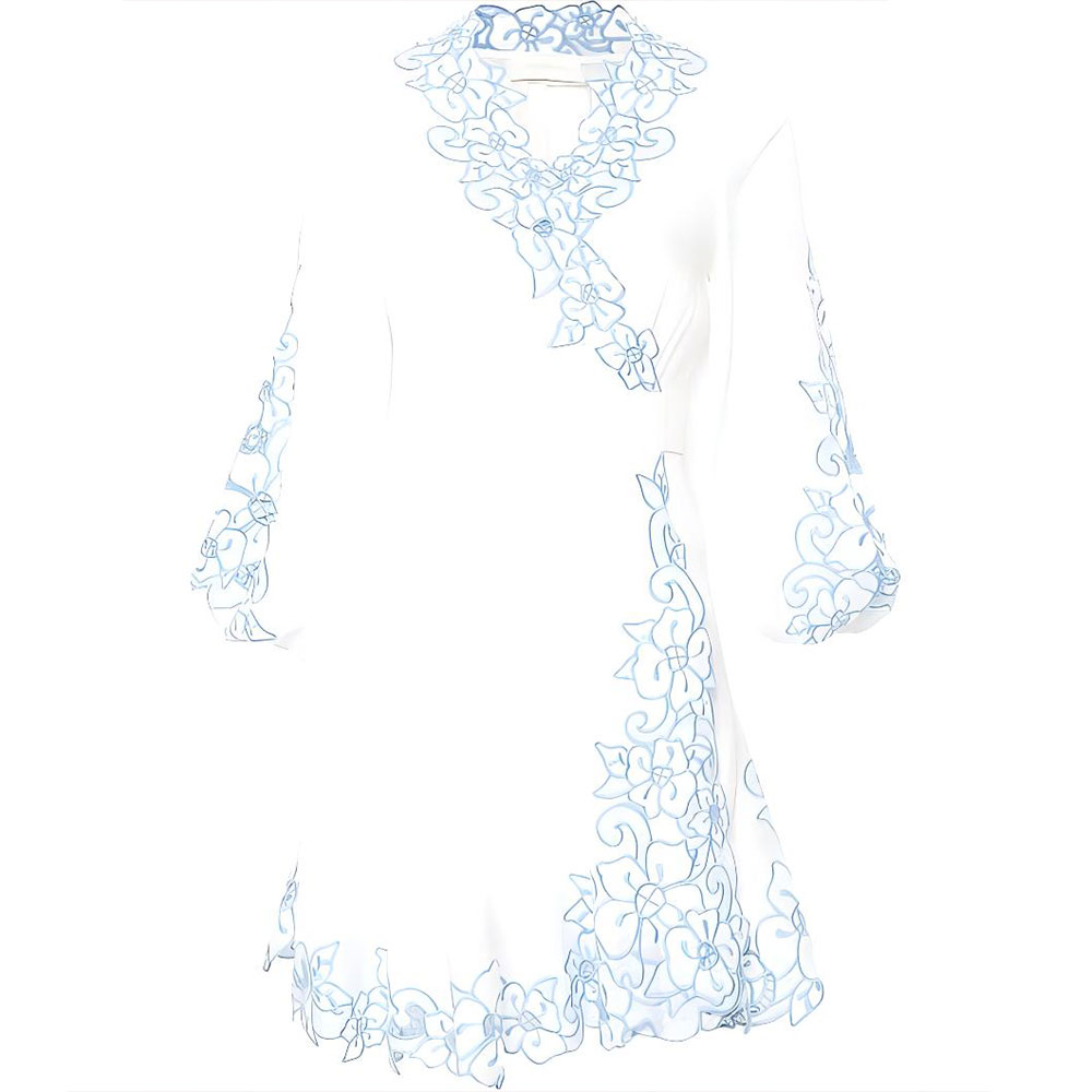 Zimmermann Золотое мини-платье с цветочной вышивкой
Zimmermann Золотое мини-платье с цветочной вышивкой