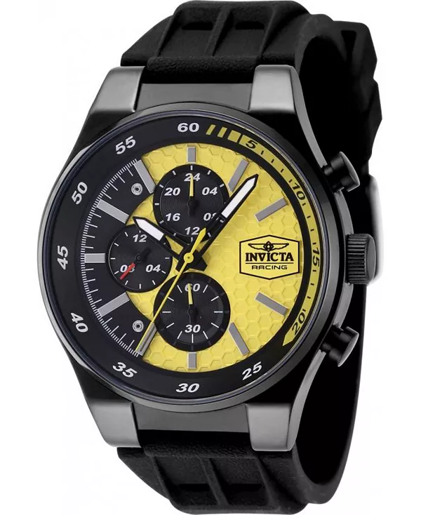 Мужские гоночные кварцевые часы-хронограф Invicta 48876 с желтым циферблатом Invicta, black
Мужские гоночные кварцевые часы-хронограф Invicta 48876 с желтым циферблатом Invicta, black