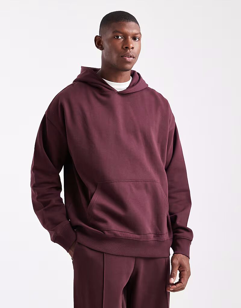 Толстовка oversize в бордовом цвете New Look
Толстовка oversize в бордовом цвете New Look