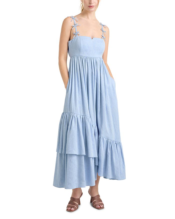 Платье миди Bailey из льна и хлопка Cinq à Sept, синий
Платье миди Bailey из льна и хлопка Cinq à Sept, синий