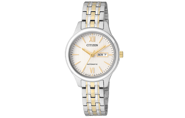 CITIZEN Часы Automatic Mechanical Movement Stainless Steel Strap Watch Women's Watch White Dial PD7134 51A, White Dial Silver Gold Strap
CITIZEN Часы Automatic Mechanical Movement Stainless Steel Strap Watch Women's Watch White Dial PD7134 51A, White Dial Silver Gold Strap