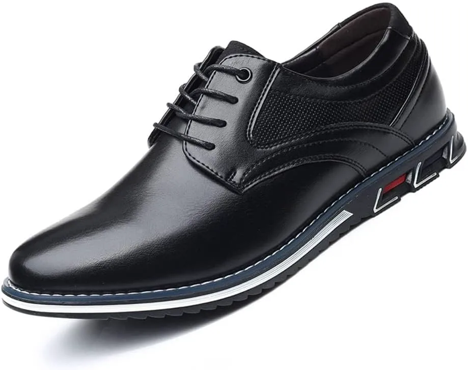 Мужские кожаные повседневные оксфорды на шнуровке, офисные деловые туфли, мягкие формальные дерби, прогулочные кроссовки Boxpopla, черный
Мужские кожаные повседневные оксфорды на шнуровке, офисные деловые туфли, мягкие формальные дерби, прогулочные кроссовки Boxpopla, черный