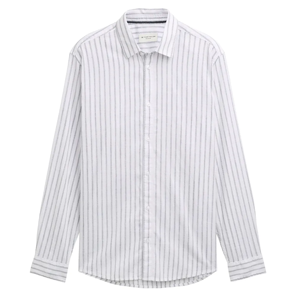 Рубашка с длинным рукавом Tom Tailor Striped Slub Oxford, белый
Рубашка с длинным рукавом Tom Tailor Striped Slub Oxford, белый