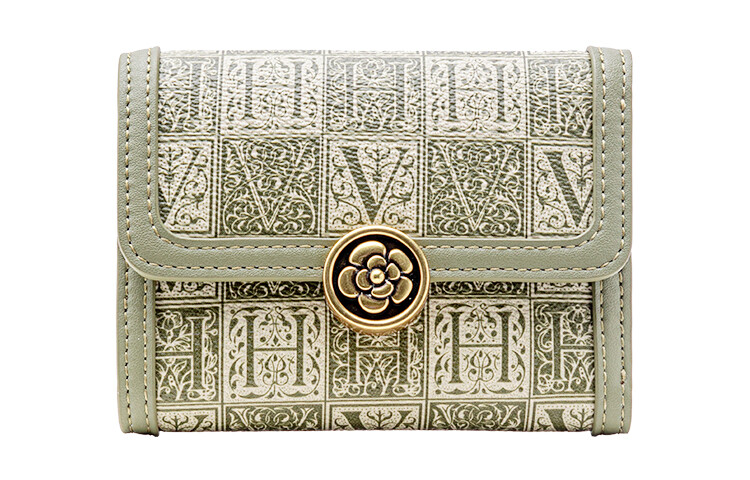 Vanessa Hogan Женский кошелек с монограммой, Коричневый
Vanessa Hogan Женский кошелек с монограммой, Коричневый