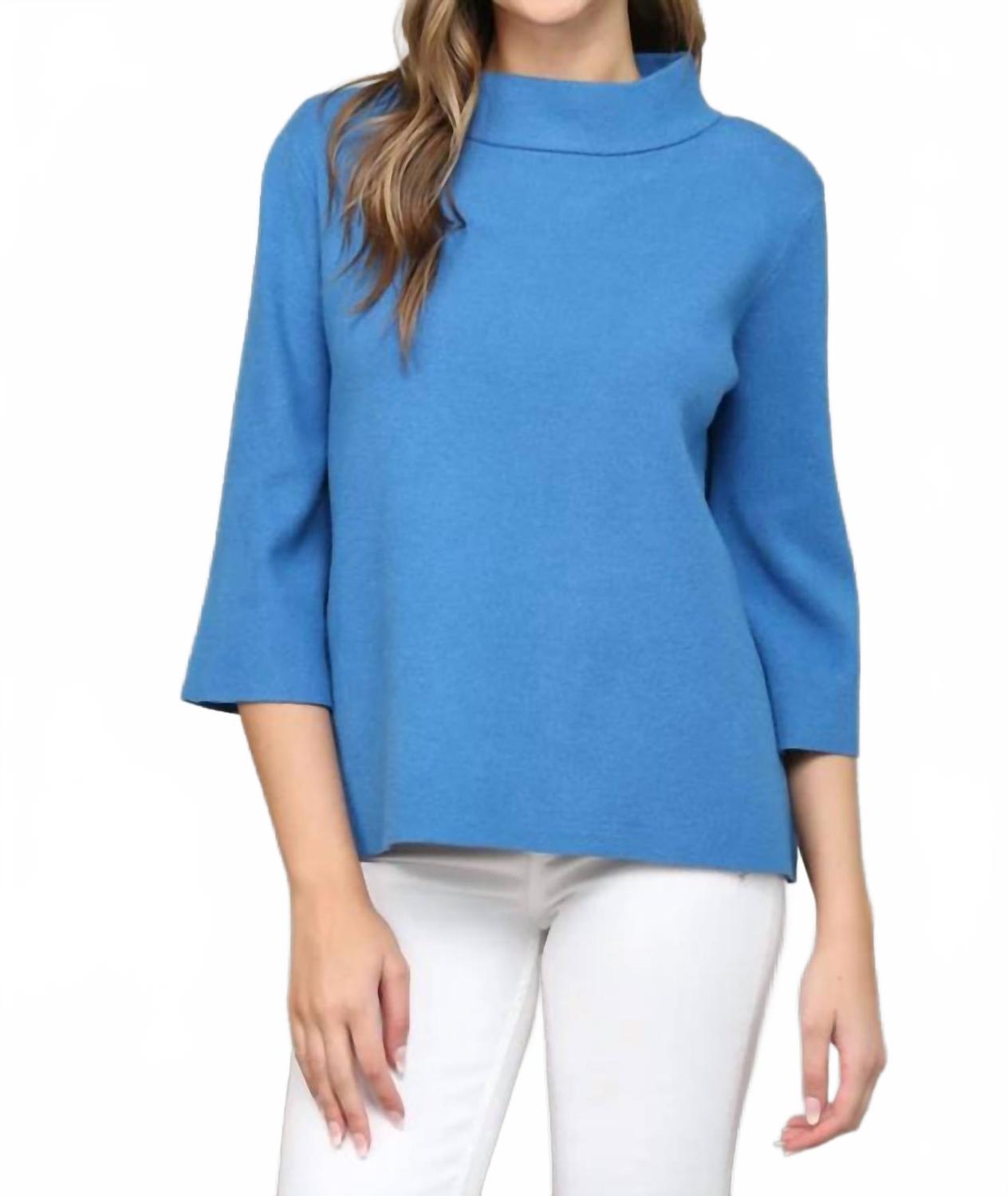 FATE Свитер с высоким воротником, цвет французский синий
FATE Свитер с высоким воротником, цвет французский синий